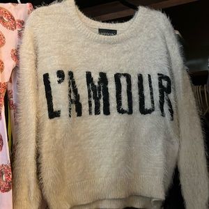 L’AMOUR Fuzzy Sweater by Maddison